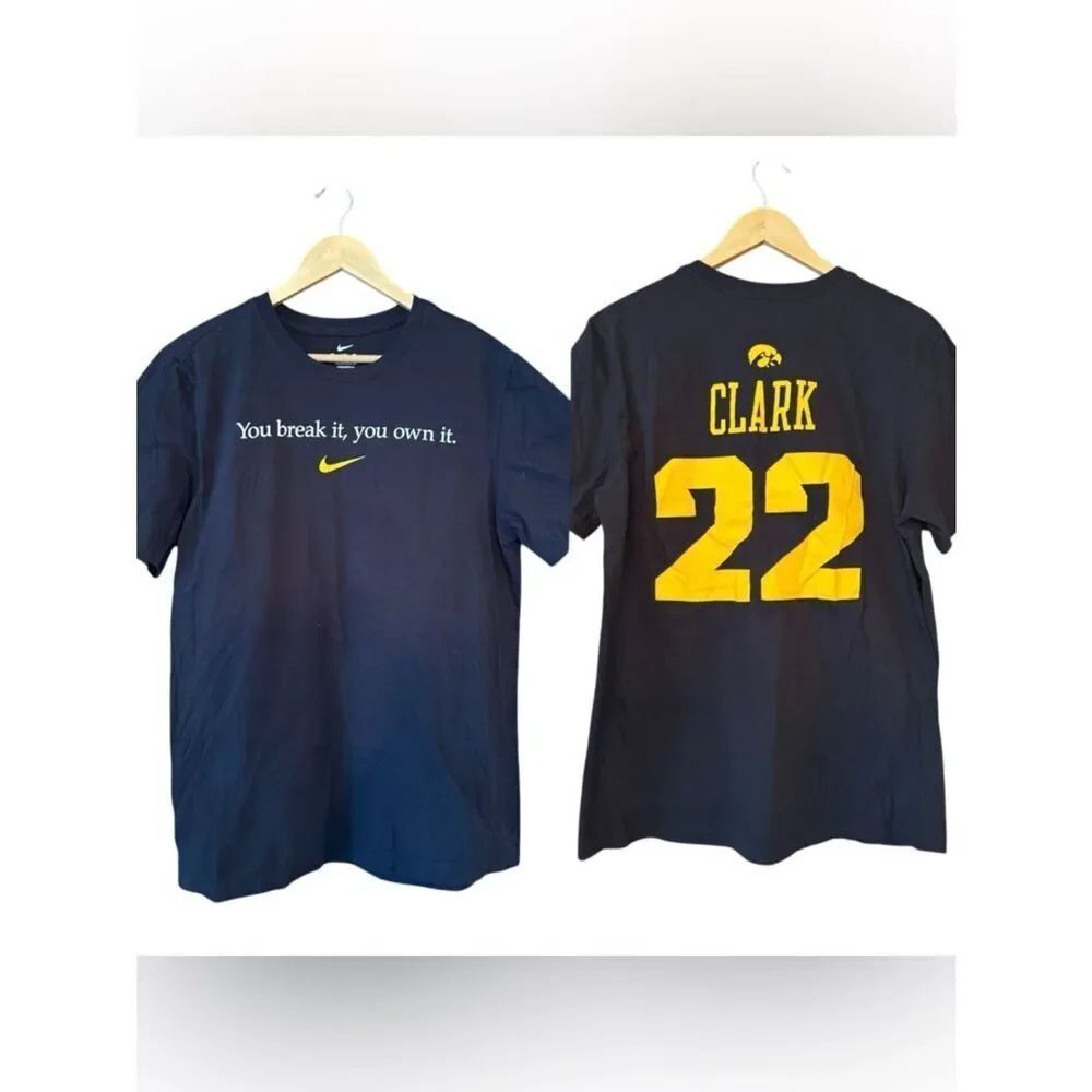 NIKE "You Break It You Own It" Caitlin Clark #22 Hawkeyes Tee